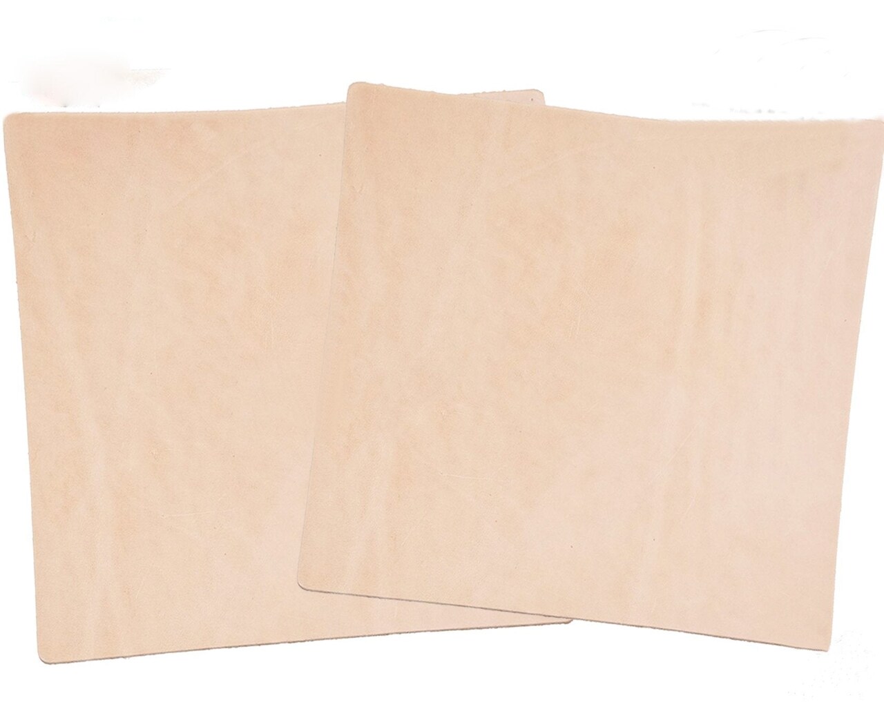 Veg Tan Tooling  Leather 2 Piece Special Price 5/6 oz (2-2.4mm) Thickness Pre-Cut Shapes 6&#x22; to 48&#x22; Import AA Grade Natural Cowhide Leathercraft, Molding, Holster, Armour, Projects, Repair, Lining